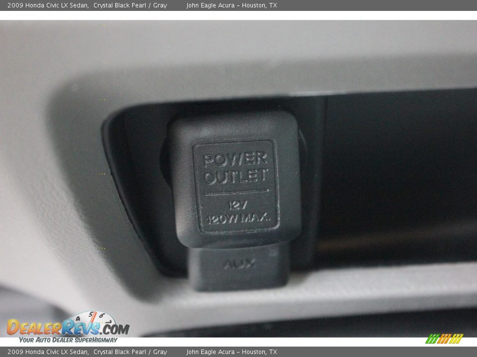 2009 Honda Civic LX Sedan Crystal Black Pearl / Gray Photo #33