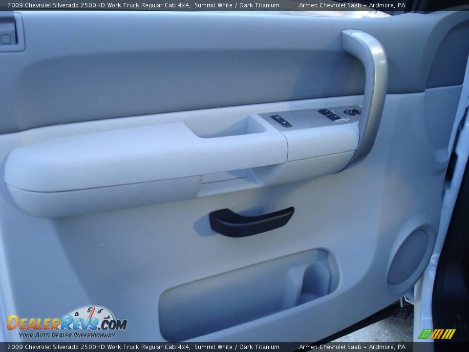 2009 Chevrolet Silverado 2500HD Work Truck Regular Cab 4x4 Summit White / Dark Titanium Photo #11