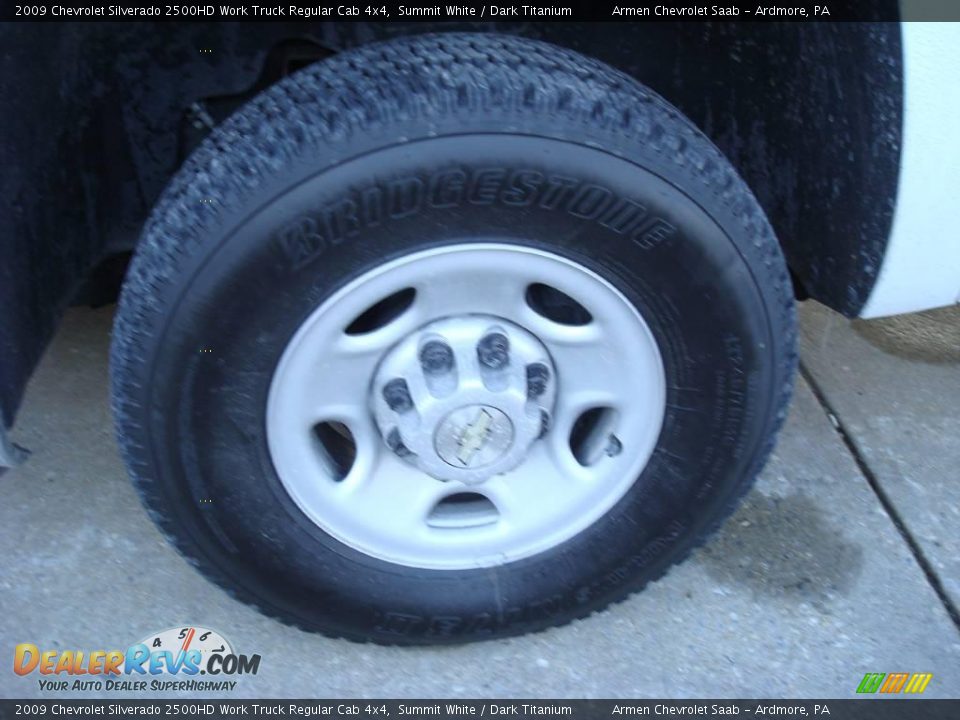 2009 Chevrolet Silverado 2500HD Work Truck Regular Cab 4x4 Summit White / Dark Titanium Photo #15