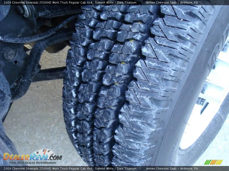 2009 Chevrolet Silverado 2500HD Work Truck Regular Cab 4x4 Summit White / Dark Titanium Photo #16