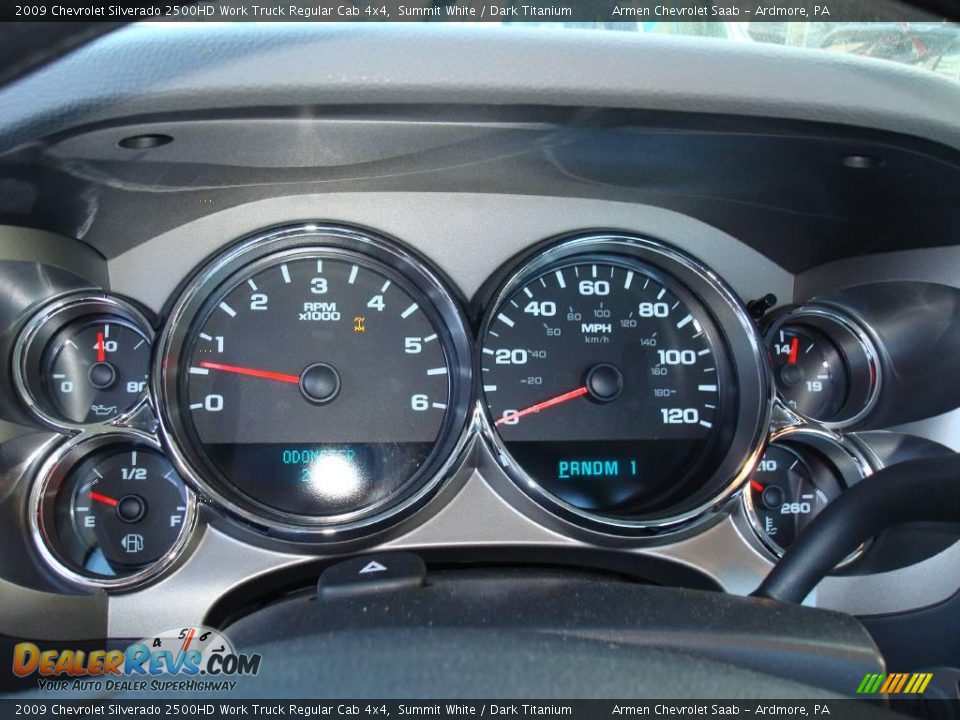 2009 Chevrolet Silverado 2500HD Work Truck Regular Cab 4x4 Summit White / Dark Titanium Photo #18