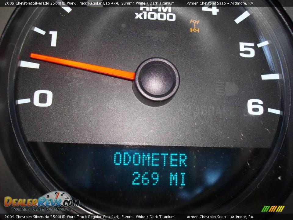 2009 Chevrolet Silverado 2500HD Work Truck Regular Cab 4x4 Summit White / Dark Titanium Photo #19