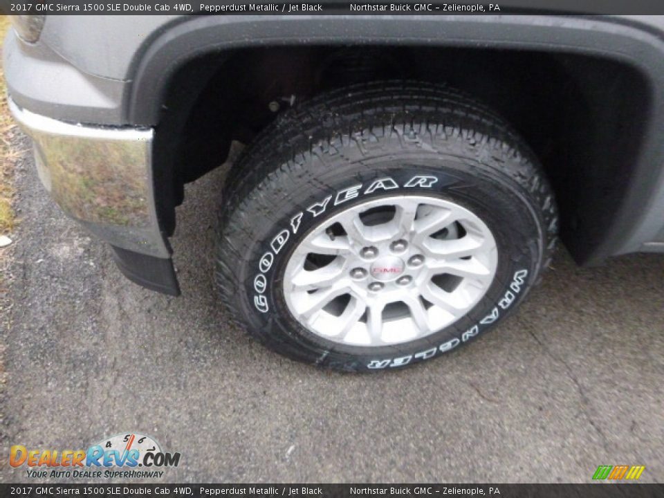 2017 GMC Sierra 1500 SLE Double Cab 4WD Pepperdust Metallic / Jet Black Photo #2
