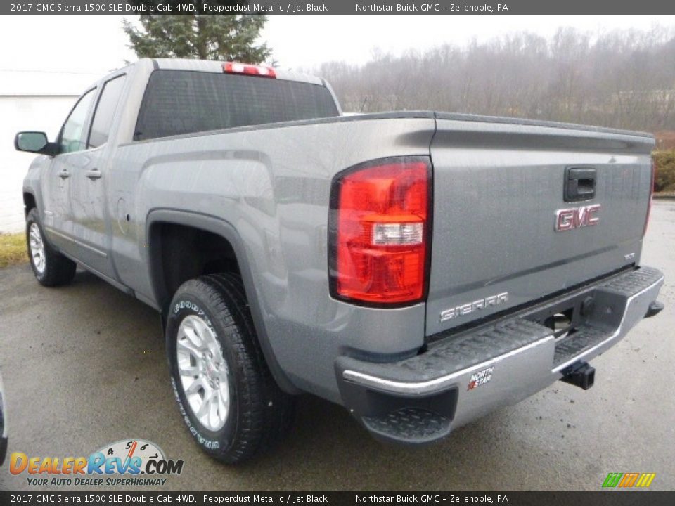 2017 GMC Sierra 1500 SLE Double Cab 4WD Pepperdust Metallic / Jet Black Photo #5