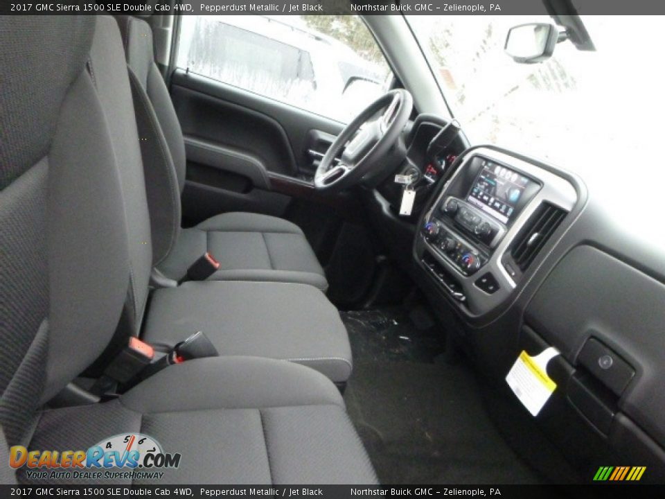 2017 GMC Sierra 1500 SLE Double Cab 4WD Pepperdust Metallic / Jet Black Photo #8