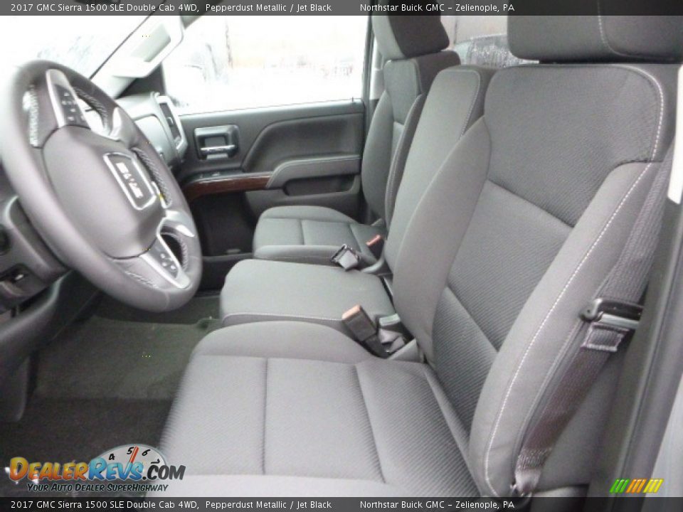 2017 GMC Sierra 1500 SLE Double Cab 4WD Pepperdust Metallic / Jet Black Photo #11