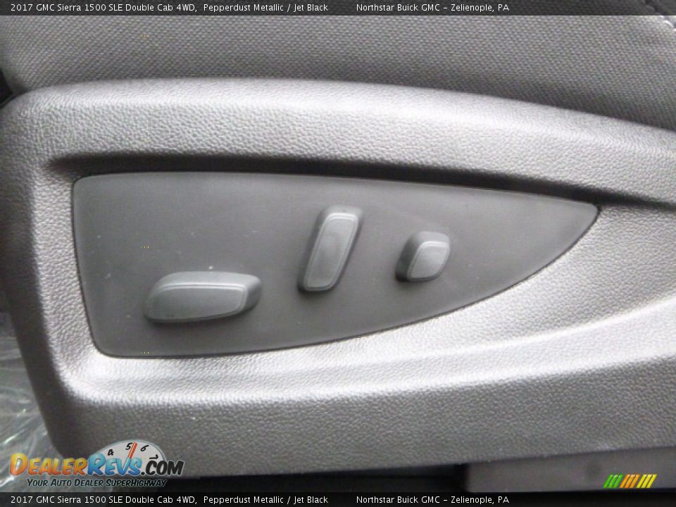 2017 GMC Sierra 1500 SLE Double Cab 4WD Pepperdust Metallic / Jet Black Photo #14