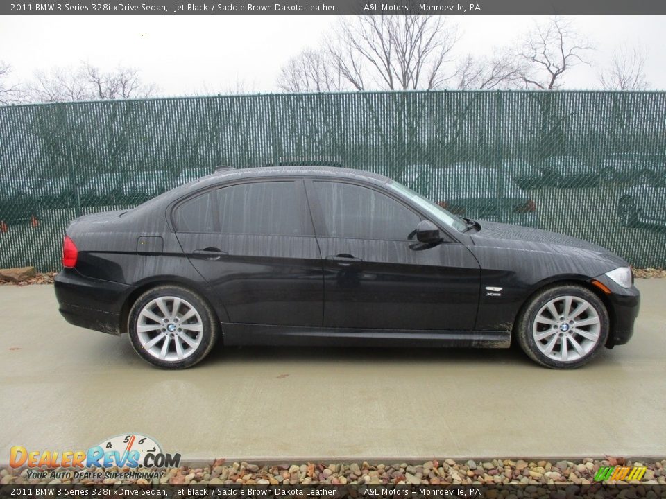 2011 BMW 3 Series 328i xDrive Sedan Jet Black / Saddle Brown Dakota Leather Photo #2
