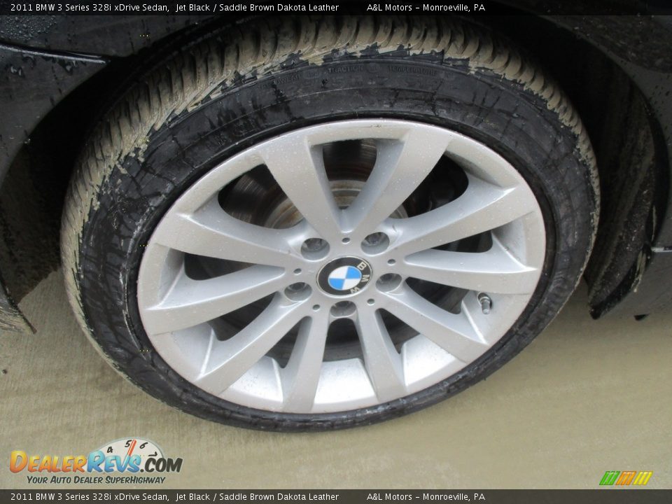 2011 BMW 3 Series 328i xDrive Sedan Jet Black / Saddle Brown Dakota Leather Photo #3