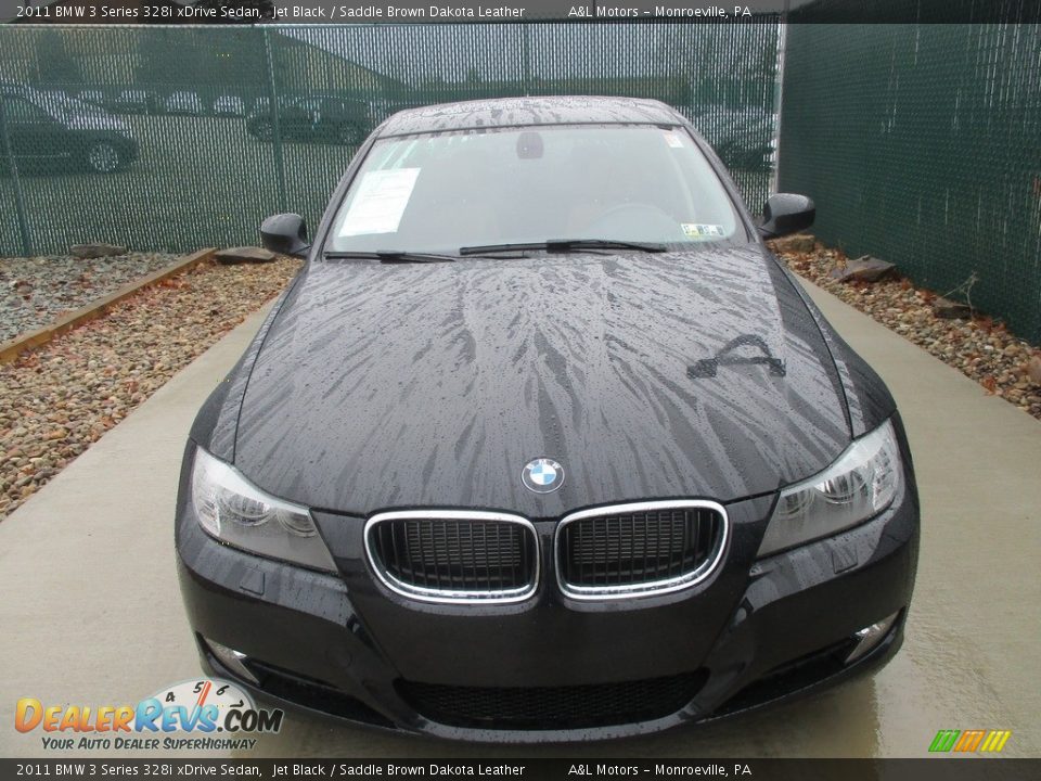 2011 BMW 3 Series 328i xDrive Sedan Jet Black / Saddle Brown Dakota Leather Photo #6