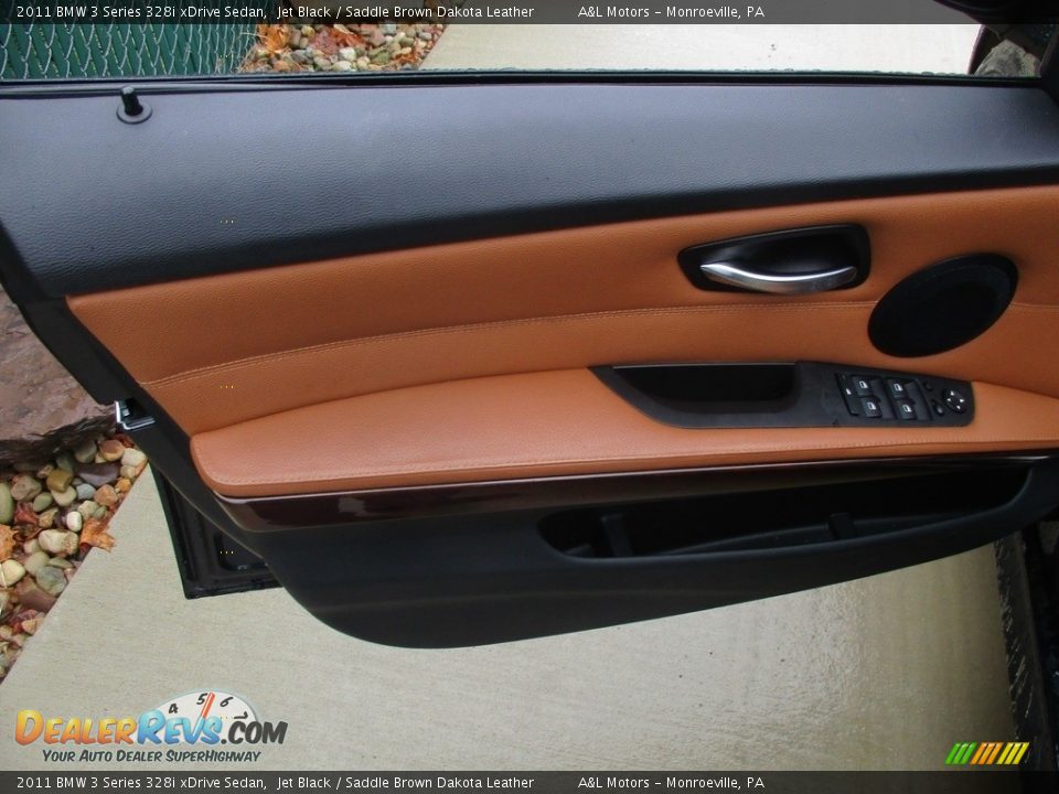 2011 BMW 3 Series 328i xDrive Sedan Jet Black / Saddle Brown Dakota Leather Photo #10