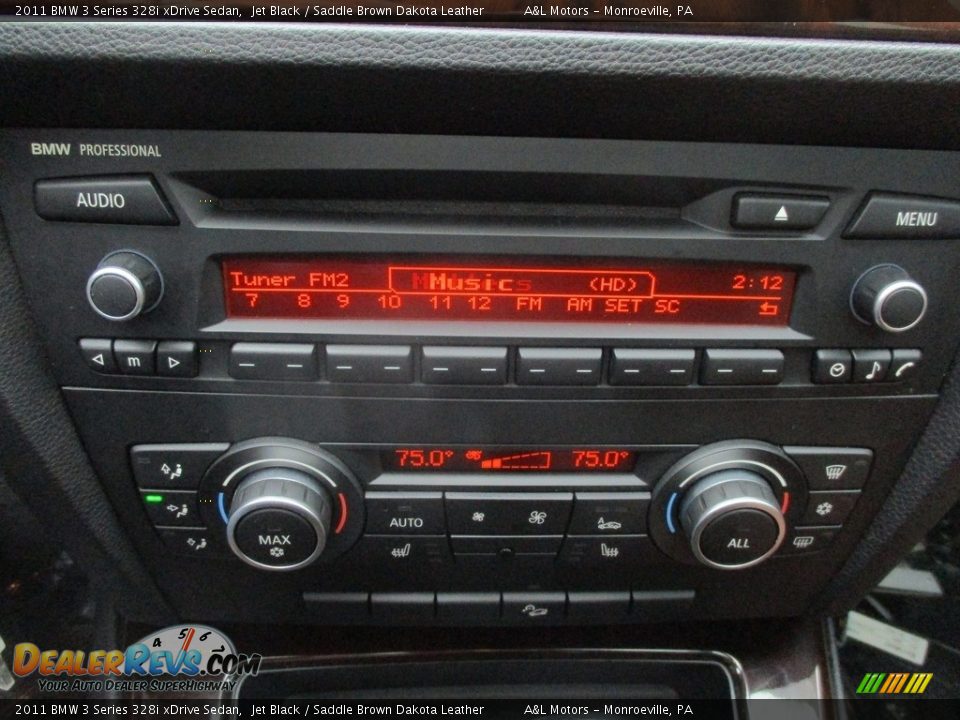 2011 BMW 3 Series 328i xDrive Sedan Jet Black / Saddle Brown Dakota Leather Photo #17