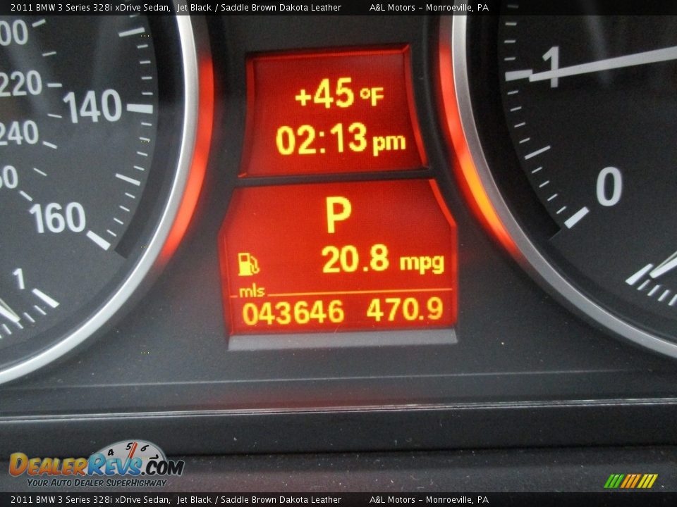 2011 BMW 3 Series 328i xDrive Sedan Jet Black / Saddle Brown Dakota Leather Photo #20