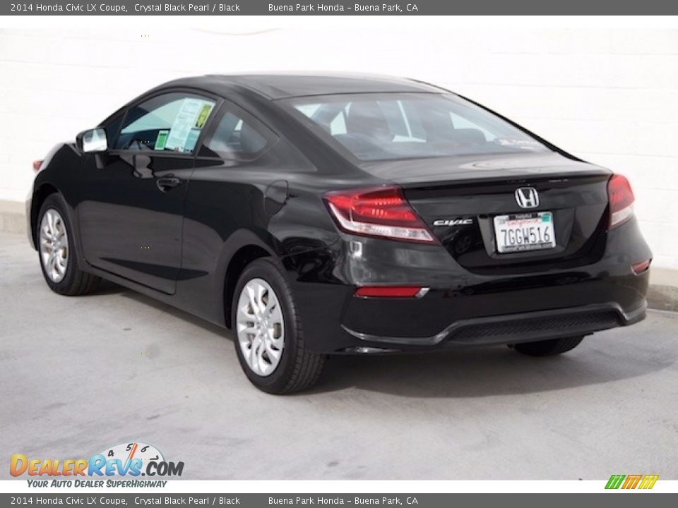 2014 Honda Civic LX Coupe Crystal Black Pearl / Black Photo #2