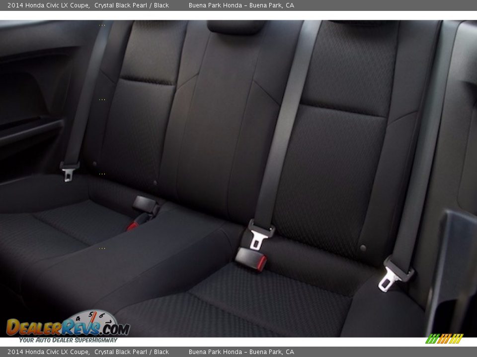 2014 Honda Civic LX Coupe Crystal Black Pearl / Black Photo #4