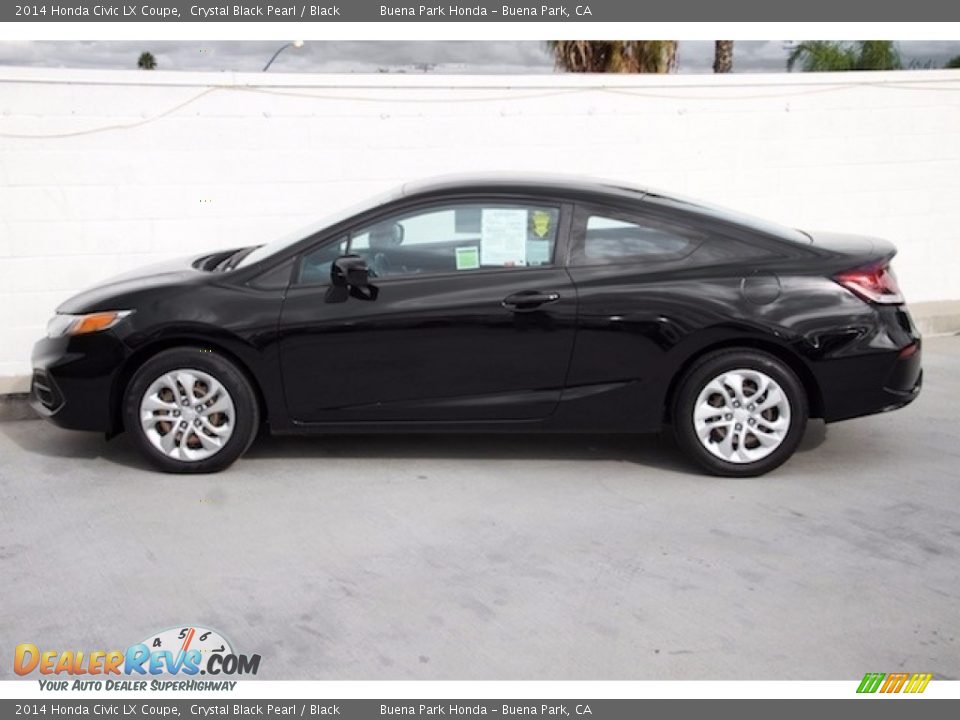 2014 Honda Civic LX Coupe Crystal Black Pearl / Black Photo #8