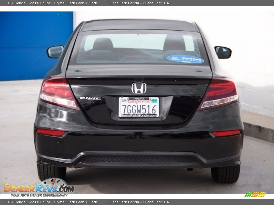 2014 Honda Civic LX Coupe Crystal Black Pearl / Black Photo #9