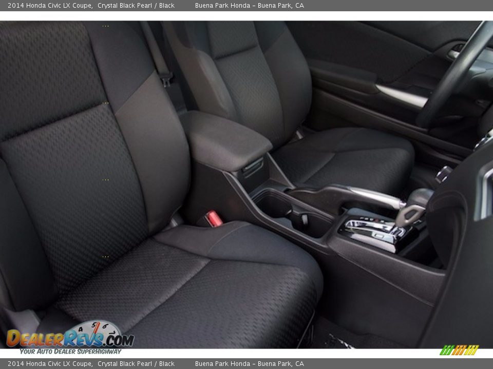 2014 Honda Civic LX Coupe Crystal Black Pearl / Black Photo #13
