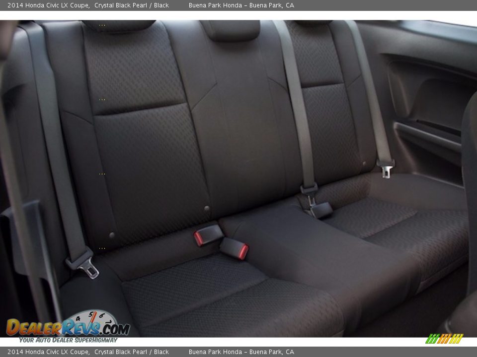 2014 Honda Civic LX Coupe Crystal Black Pearl / Black Photo #15