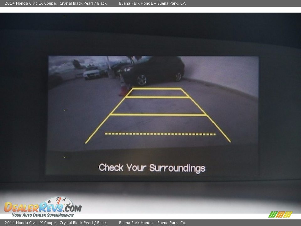 2014 Honda Civic LX Coupe Crystal Black Pearl / Black Photo #17
