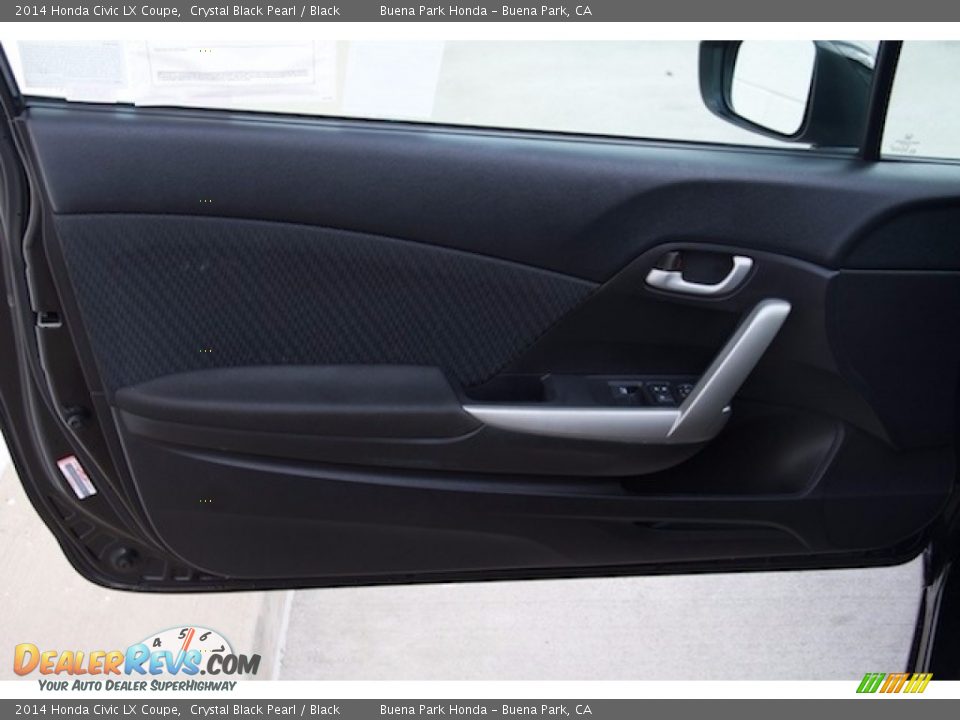 2014 Honda Civic LX Coupe Crystal Black Pearl / Black Photo #18
