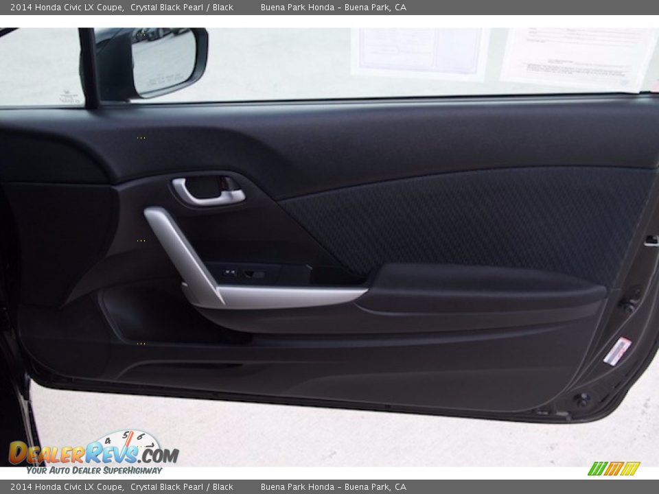 2014 Honda Civic LX Coupe Crystal Black Pearl / Black Photo #19