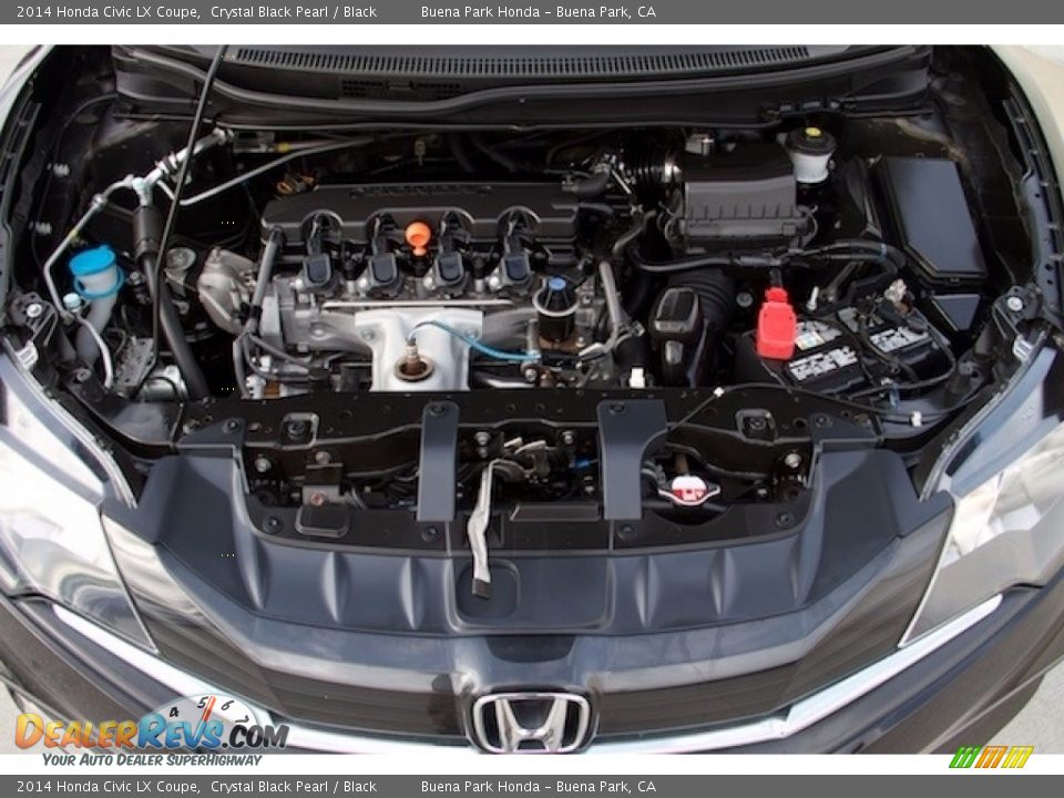 2014 Honda Civic LX Coupe Crystal Black Pearl / Black Photo #20
