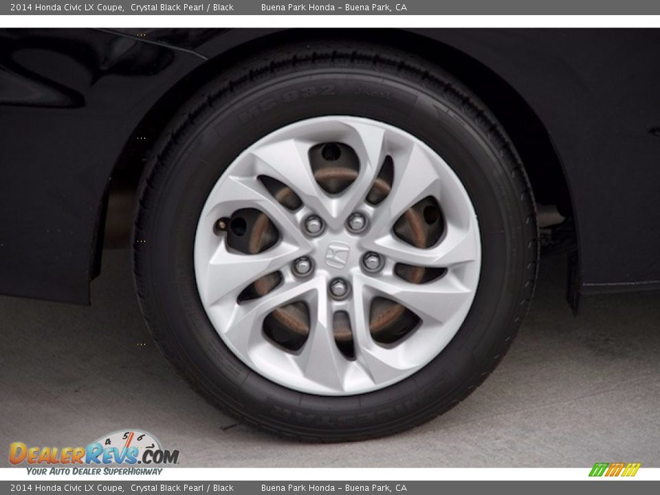 2014 Honda Civic LX Coupe Crystal Black Pearl / Black Photo #21