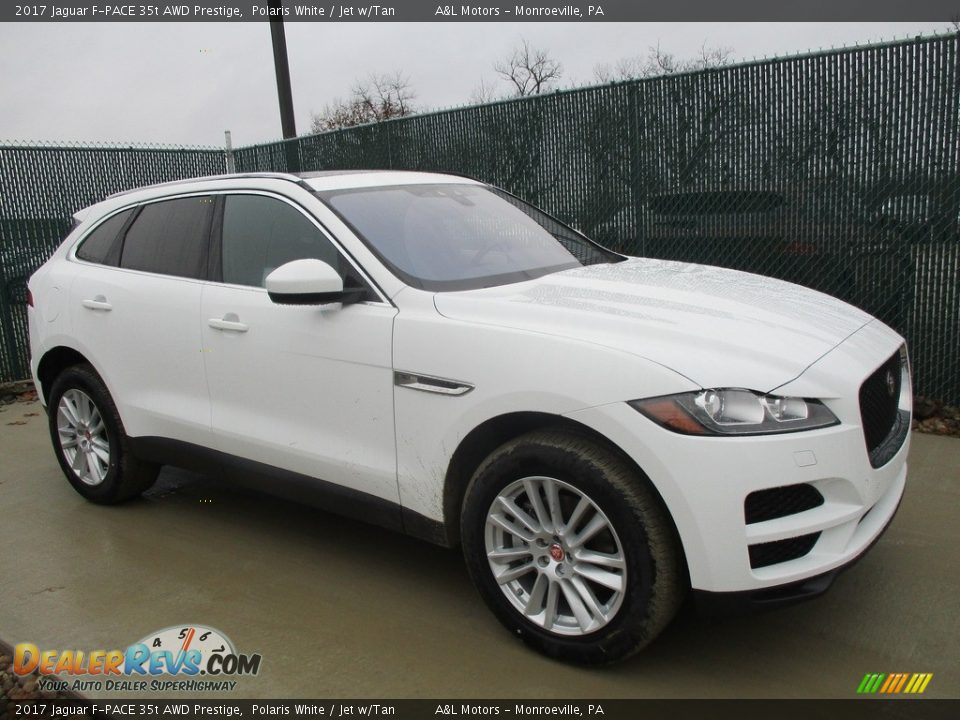 Front 3/4 View of 2017 Jaguar F-PACE 35t AWD Prestige Photo #1