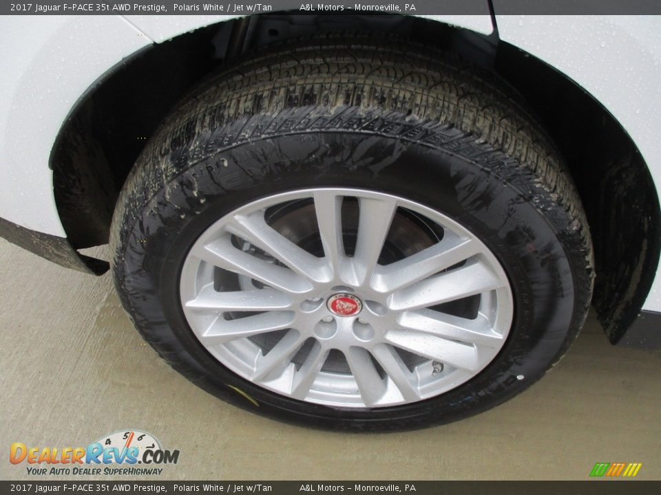 2017 Jaguar F-PACE 35t AWD Prestige Polaris White / Jet w/Tan Photo #3