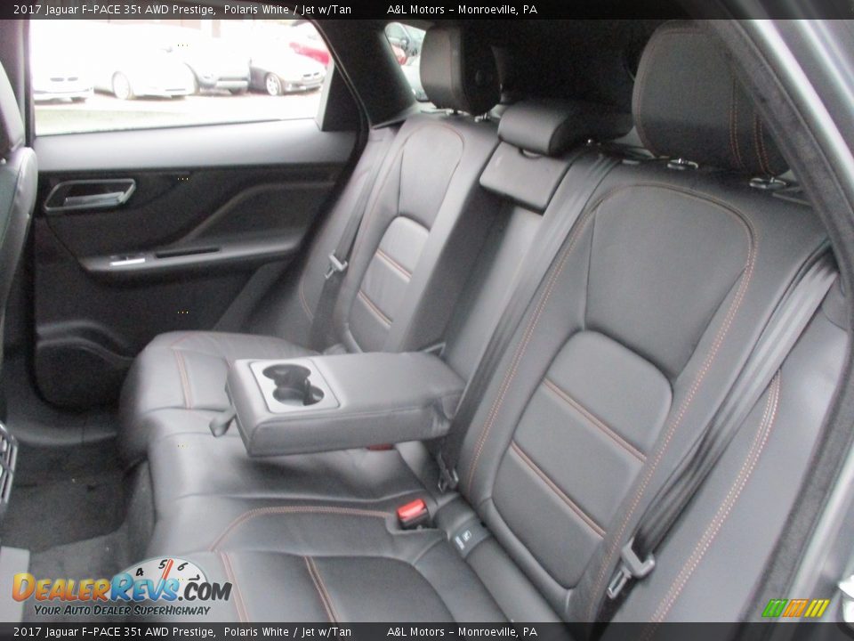 Rear Seat of 2017 Jaguar F-PACE 35t AWD Prestige Photo #14