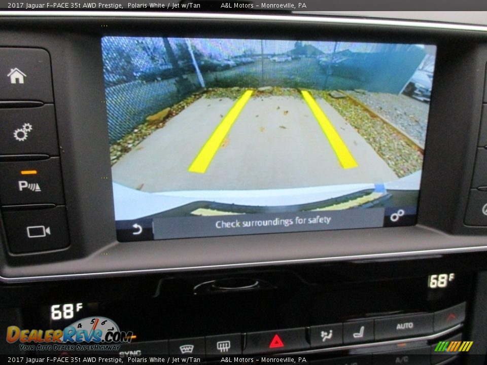 2017 Jaguar F-PACE 35t AWD Prestige Polaris White / Jet w/Tan Photo #18
