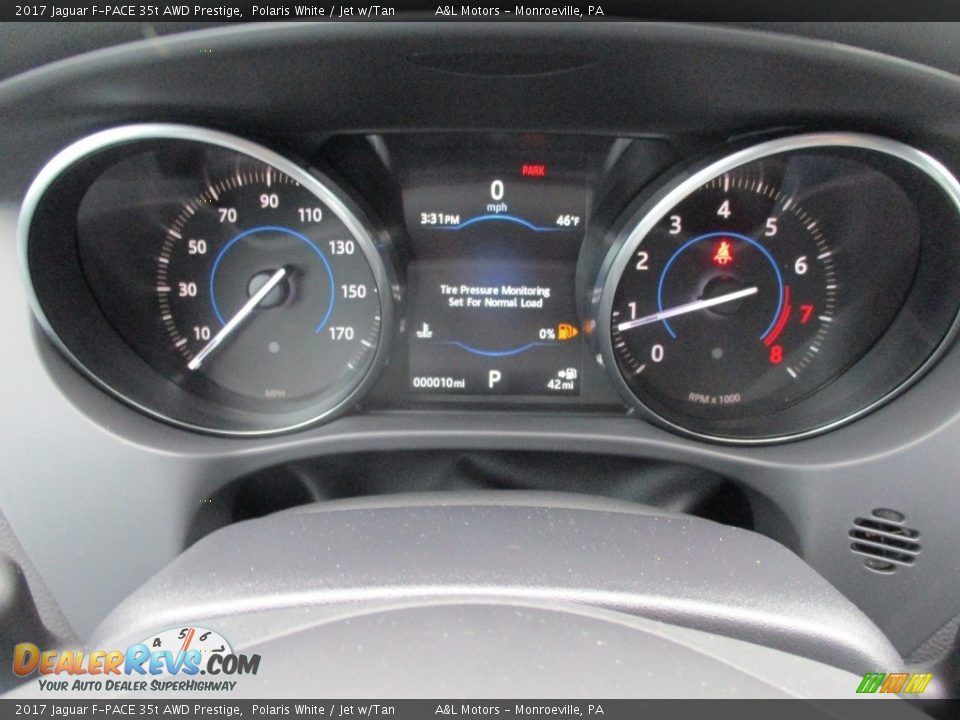 2017 Jaguar F-PACE 35t AWD Prestige Gauges Photo #20