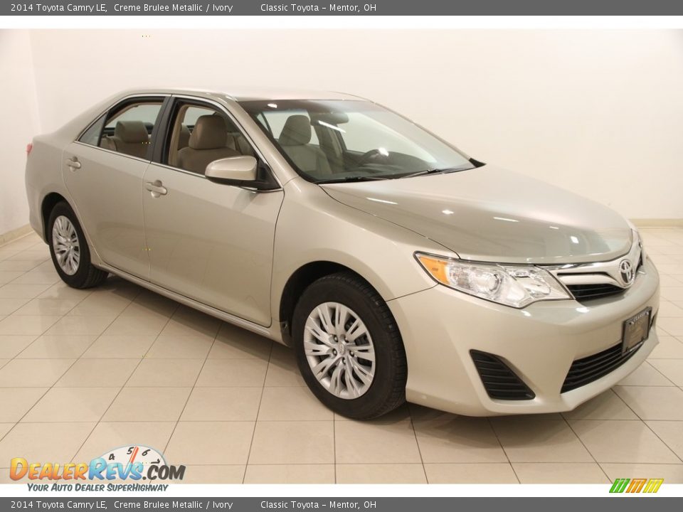 2014 Toyota Camry LE Creme Brulee Metallic / Ivory Photo #1