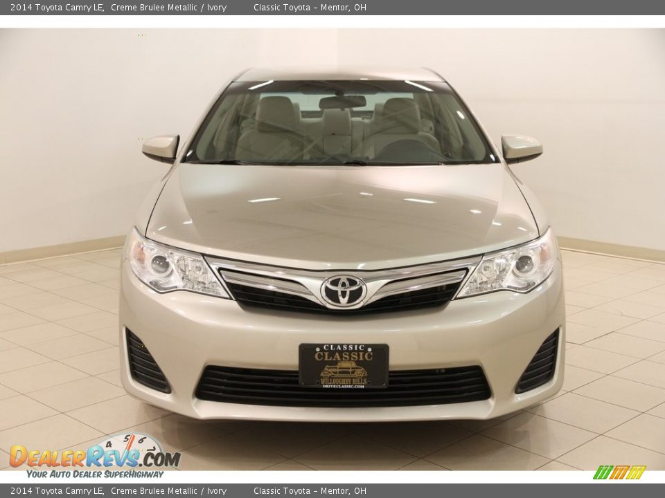 2014 Toyota Camry LE Creme Brulee Metallic / Ivory Photo #2