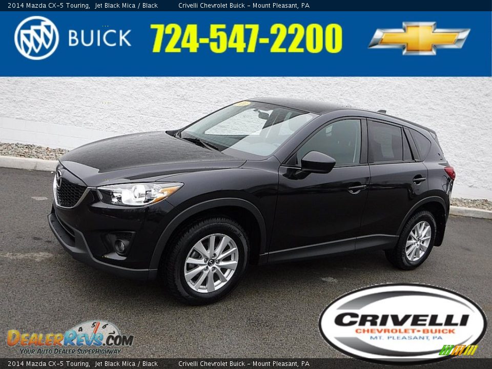 2014 Mazda CX-5 Touring Jet Black Mica / Black Photo #1