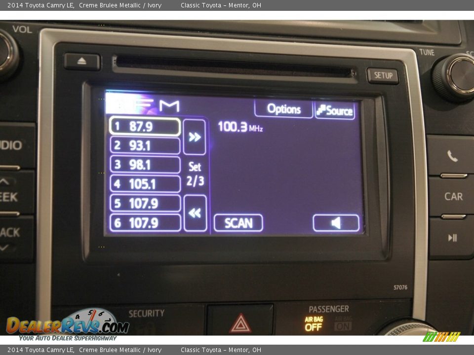 2014 Toyota Camry LE Creme Brulee Metallic / Ivory Photo #9