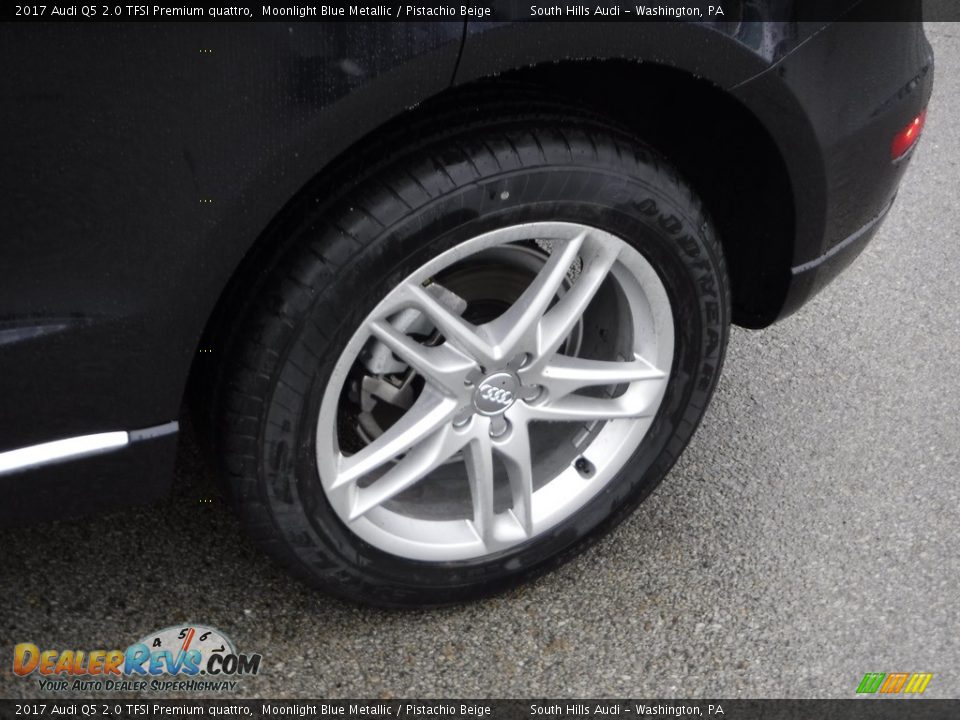 2017 Audi Q5 2.0 TFSI Premium quattro Moonlight Blue Metallic / Pistachio Beige Photo #4