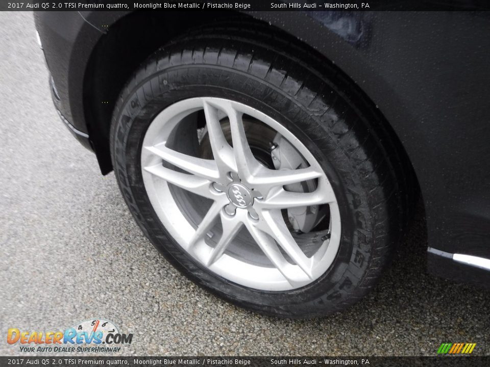 2017 Audi Q5 2.0 TFSI Premium quattro Moonlight Blue Metallic / Pistachio Beige Photo #5