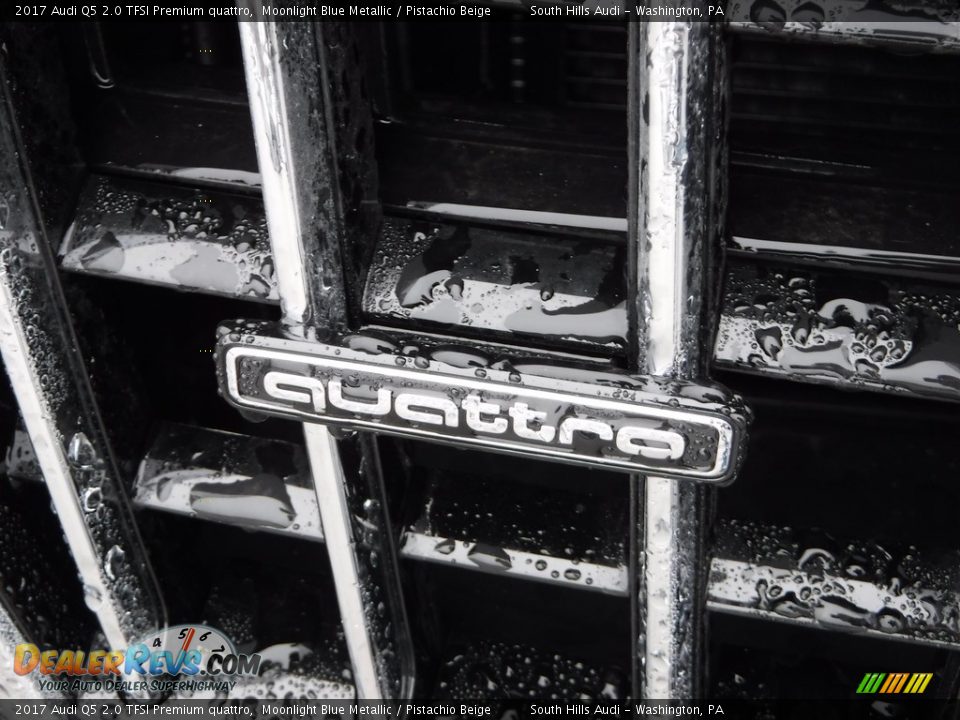 2017 Audi Q5 2.0 TFSI Premium quattro Moonlight Blue Metallic / Pistachio Beige Photo #6