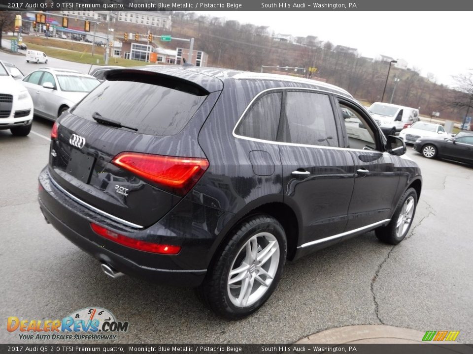 2017 Audi Q5 2.0 TFSI Premium quattro Moonlight Blue Metallic / Pistachio Beige Photo #11