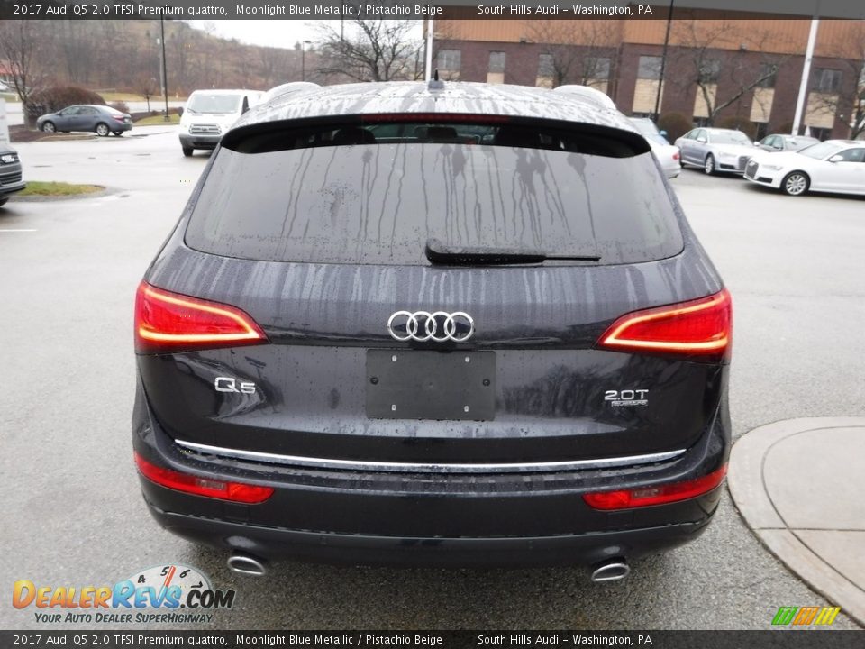 2017 Audi Q5 2.0 TFSI Premium quattro Moonlight Blue Metallic / Pistachio Beige Photo #13