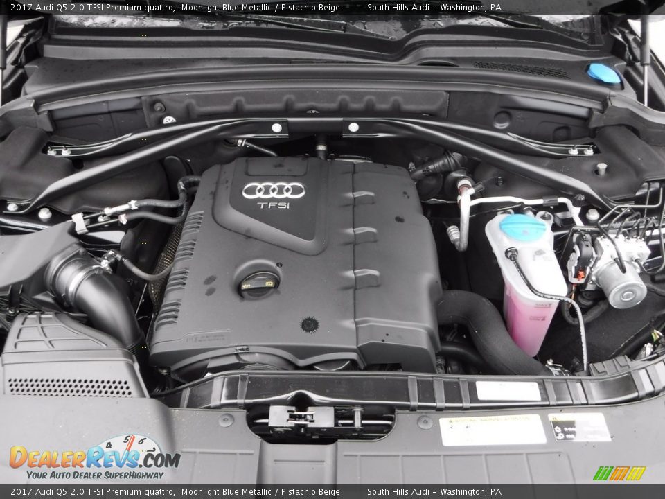 2017 Audi Q5 2.0 TFSI Premium quattro Moonlight Blue Metallic / Pistachio Beige Photo #15