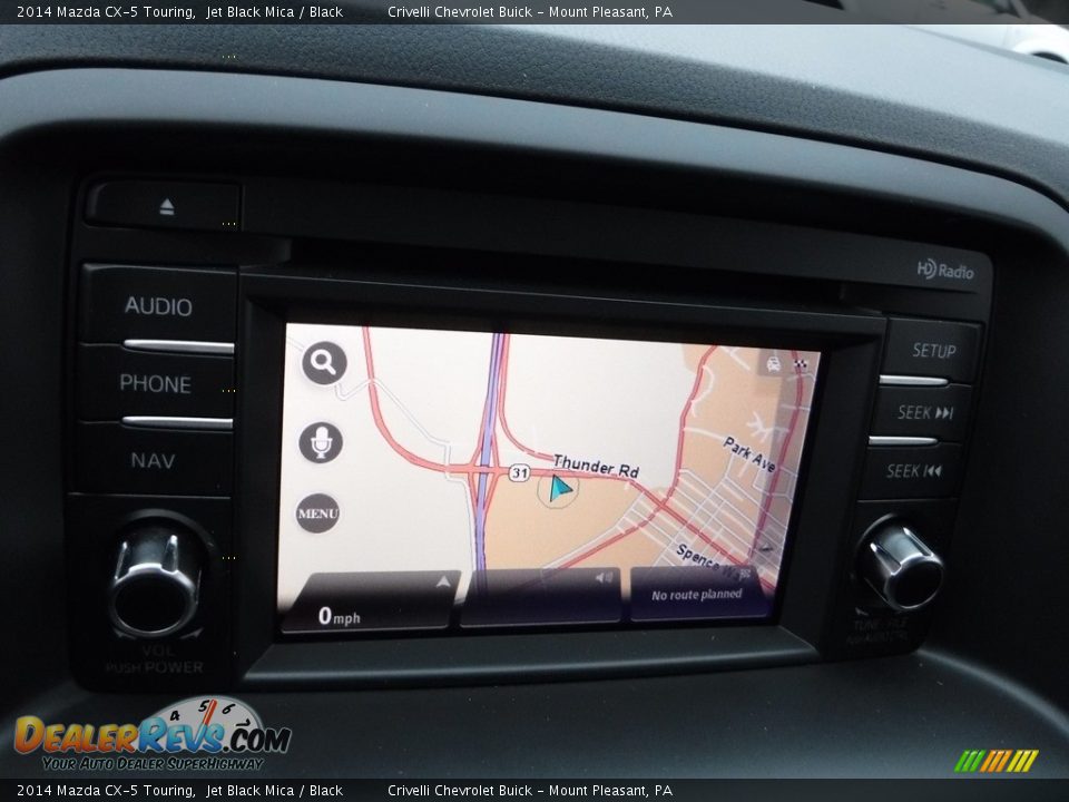 2014 Mazda CX-5 Touring Jet Black Mica / Black Photo #16