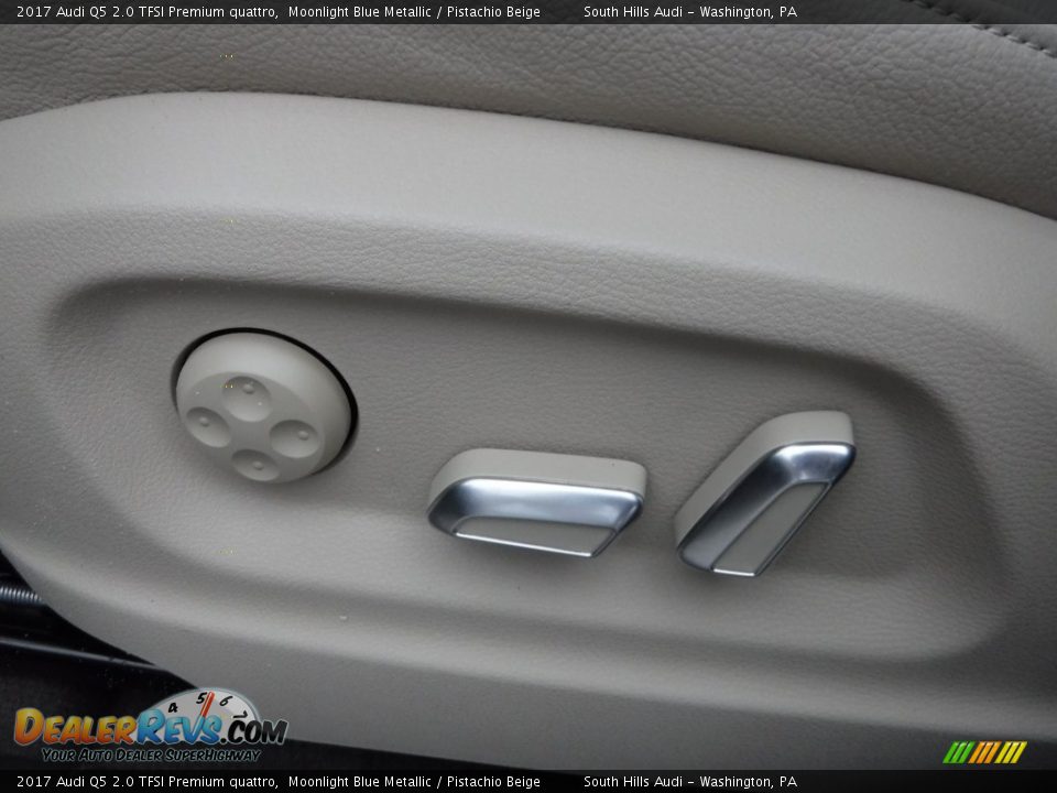 2017 Audi Q5 2.0 TFSI Premium quattro Moonlight Blue Metallic / Pistachio Beige Photo #20