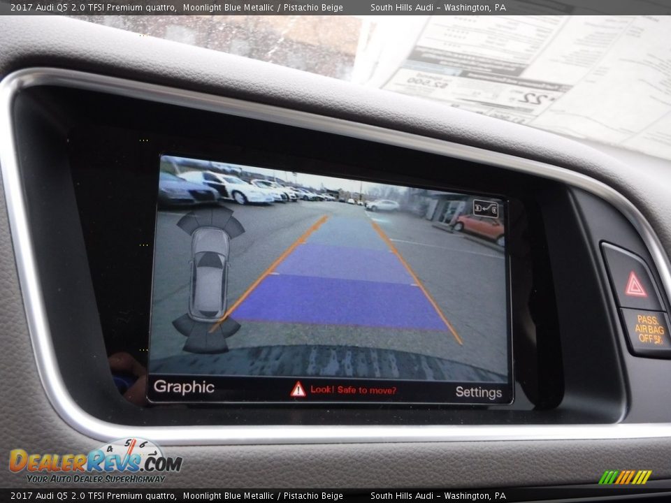 2017 Audi Q5 2.0 TFSI Premium quattro Moonlight Blue Metallic / Pistachio Beige Photo #22