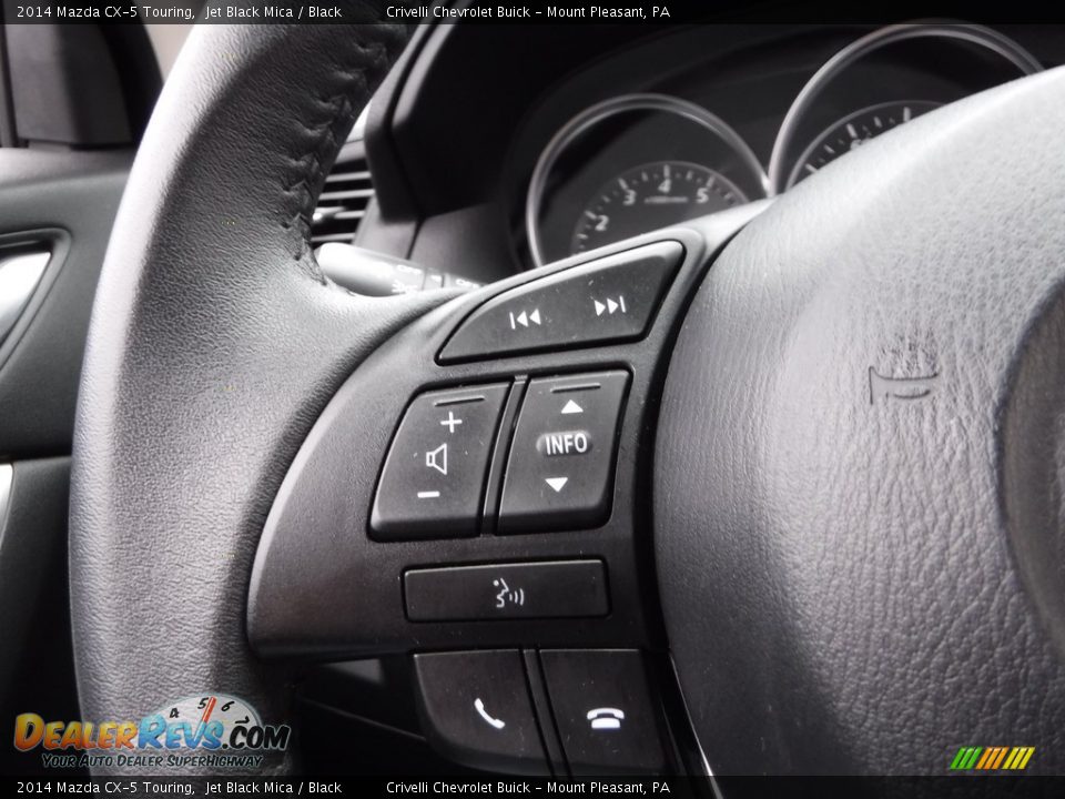 2014 Mazda CX-5 Touring Jet Black Mica / Black Photo #22