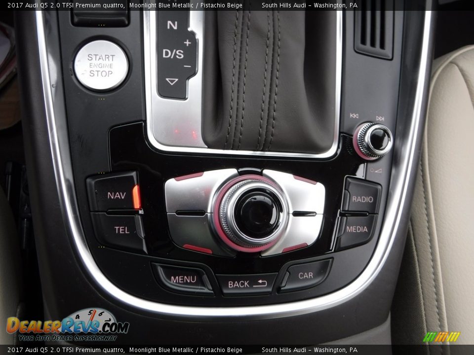 2017 Audi Q5 2.0 TFSI Premium quattro Moonlight Blue Metallic / Pistachio Beige Photo #25