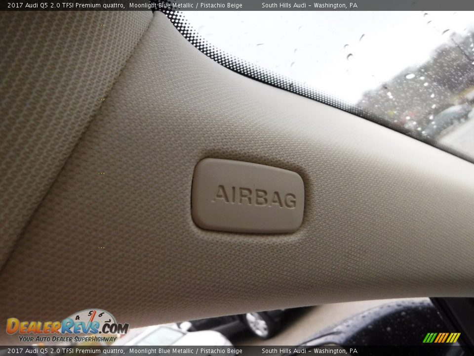 2017 Audi Q5 2.0 TFSI Premium quattro Moonlight Blue Metallic / Pistachio Beige Photo #28