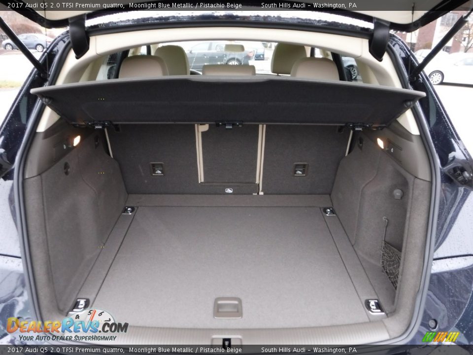 2017 Audi Q5 2.0 TFSI Premium quattro Moonlight Blue Metallic / Pistachio Beige Photo #34